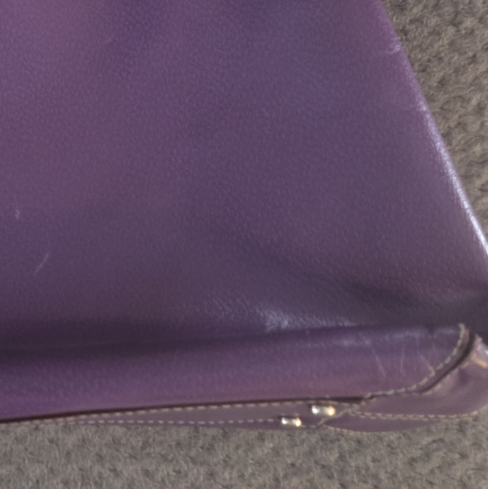Kate Spade Purple Pebbled Leather Tote - Picture 5 of 12